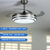Ventilador Vitta Vdt-cfmb001sl De Techo Retractil C/luz Calida Y Fria 6 Velocidades Acero - comprar online