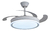 Ventilador Vitta De Techo Retractil C/luz Calida Y Fria 6 Velocidades 4 Aspas Blanco Diámetro 46cm
