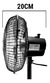 Ventilador De Pie Eiffel E-510 Negro Con 3 Palas Color Gris De Chapa, 10 De Diámetro 220 v - tienda online