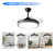 Ventilador De Techo Retráctil 4 Aspas 6 Velocidades Luz - PLAYSMARTT