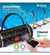 Parlante Bluetooth Inalámbrico Potente Con Luces Kts-1018a Color Azul - PLAYSMARTT