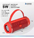 Parlante Bluetooth Inalámbrico Potente Con Luces Kts-1018a Color Azul en internet