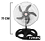 Ventilador 3 En 1 Pie Turbo Pared 20 Acero Inox Industrial en internet