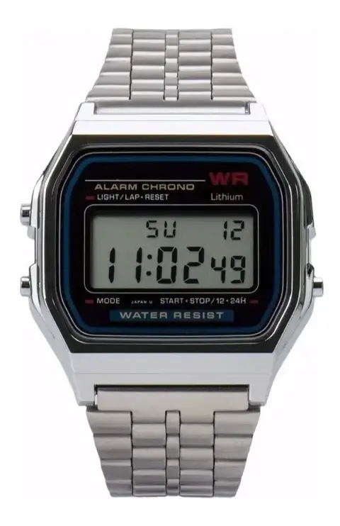 Reloj Digital Unisex Vintage Steel WR