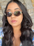 Modelo Keila lentes no preto e armação prata - comprar online