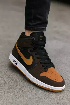 Zapas tipo Jordan 1 High Marrón - rumrum_mdq