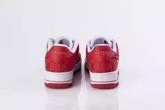 zapas tipo Air Force 1 en rojo con blanco - rumrum_mdq