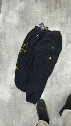 Pantalón Cargo Jogger Jordan Style Black/Yellow