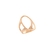 Anel Oval VAzado Fios de Ouro - Banhado a Ouro 18k