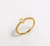 Anel Solitário Oval Cravejado com Zircônias - Banhado à Ouro 18k