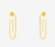 Brinco Argola Clipes Oval - 4,7cm banhado a Ouro 18k - comprar online