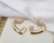 Brinco Argola de Coração Cravejado de Zircônias banhado a ouro 18k
