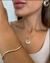 Colar com Cristal banhado a Ouro 18k