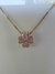 Colar Trevo Cravejado em Zircônias banhado a Ouro 18k