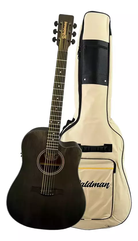 Violão Eletroacústico Waldman DCEX-1041 BK Black C/ Bag