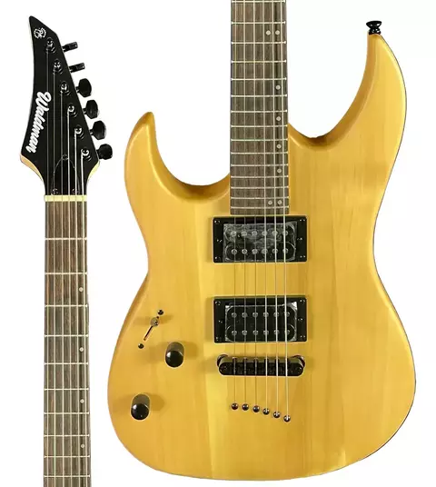 Guitarra Canhota Superstrato Waldman WST180L NS Natural Satin