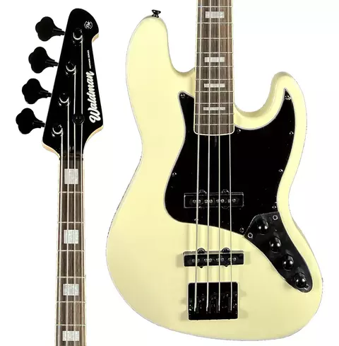 Contrabaixo Waldman GJJ400A Jazz Bass Ativo 4 Cordas AW Antique White