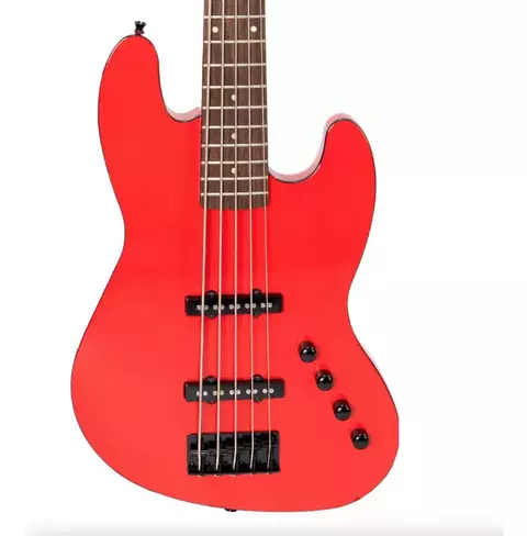 CONTRABAIXO ELETRICO ATIVO (5 CORDAS) WALDMAN GJJF355A DRD DEEP RED