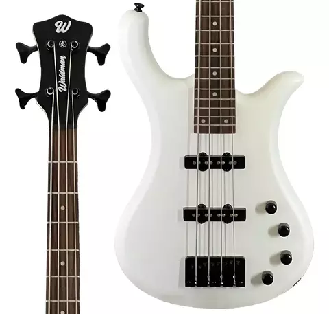 Contrabaixo Eletrico Ativo 4 Cordas Waldman WB300A WHS White Satin