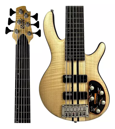 Contrabaixo Cort A6 Plus OPN Fmmh Natural Open Pore