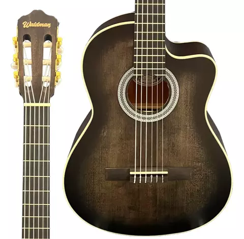 Violão Eletroacústico Waldman CLCEX-1010 BKB Black Burst Nylon