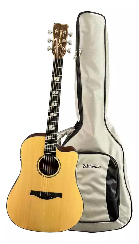 Violão Eletroacústico Waldman DCEX-2041 NT Natural C/ Bag