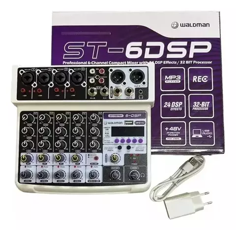 Mesa De Som Waldman St-6dsp 6 Canais