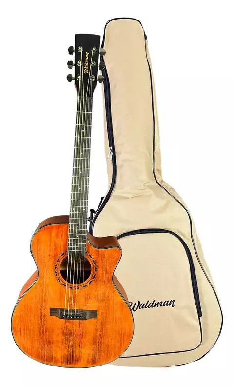 Violão Eletroacústico Waldman GCEX-1141 AM Ambar C/ Bag