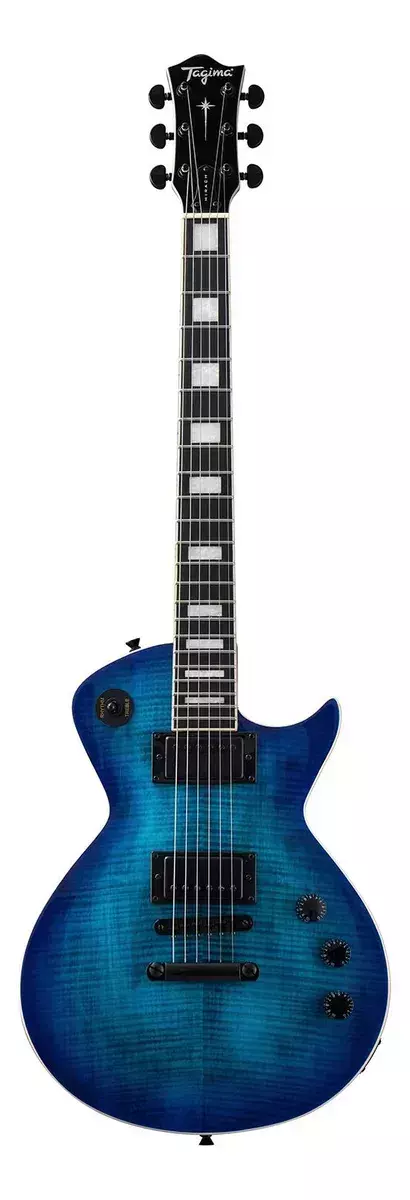 Guitarra Tagima Les Paul Almach Fl Tblb Transparent Blue