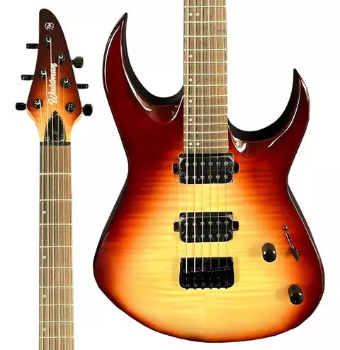Guitarra Eletrica Superstrato Waldman 6c WM320F BRB Brown Burst