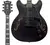 Guitarra Waldman Semi Acústica GHO100 BKM