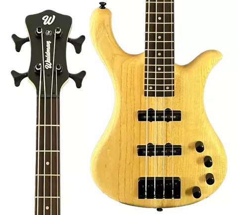 Contrabaixo Eletrico Ativo 4 Cordas Waldman WB400A NAT Natural
