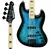 Contrabaixo Waldman GJJF450A SPBL Spalted Blue 4c Ativo Jazz Bass