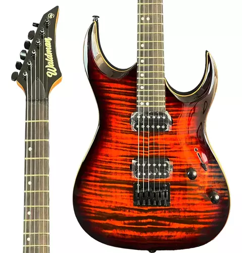 Guitarra Elétrica Superstrato Waldman WGA220F SB Sunburst
