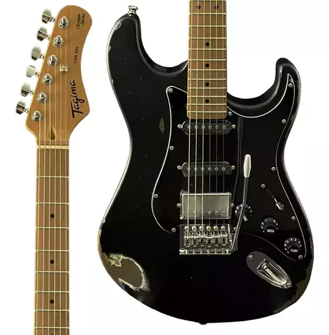 Guitarra Tagima Strato TG580 Bk Relicada