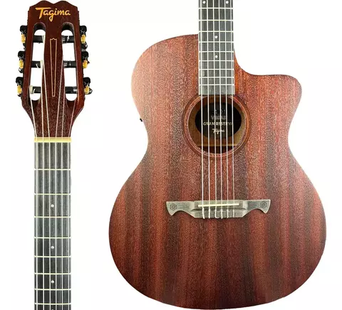Violão Eletroacústico Tagima Vegas Gran Reserva DKMOP Dark Mahogany Open Pore