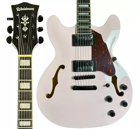 Guitarra Elétrica Waldman Semi Acústica GHO220 RS Rose