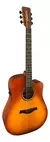 Violão Eletroacústico Waldman DCEX-1041 HB Honey Burst C/ Bag - Musical Store