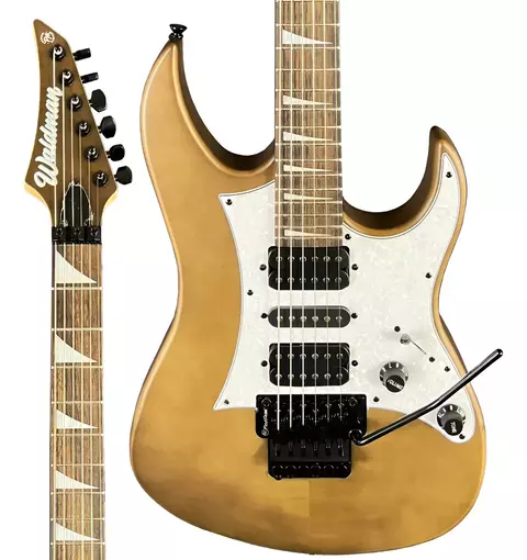 Guitarra Superstrato Waldman WIG350F TBRS Transparent Brown Sunburst Floyd Rose