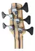 Contrabaixo Ativo Cort A5 Plus Fmmh OPBC Open Pore Black Cherry - Musical Store