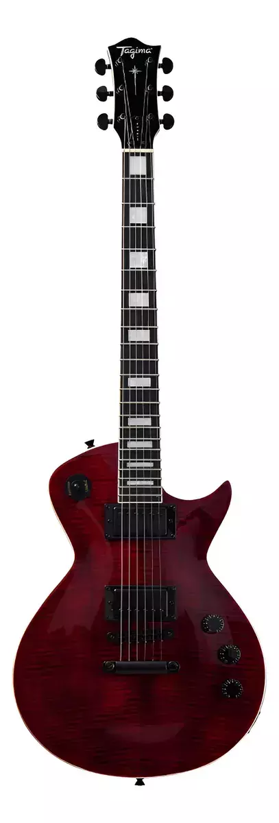 Guitarra Tagima Les Paul Almach Fl Trd Transparent Red