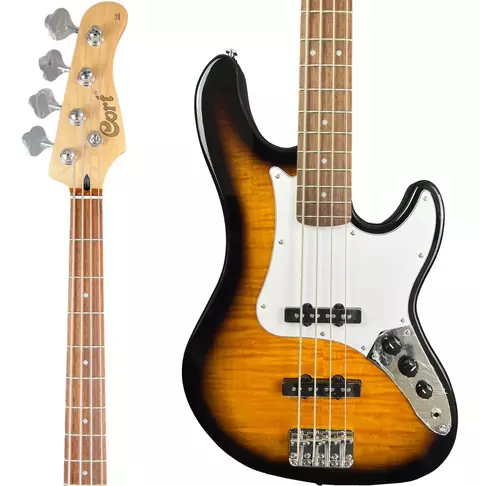 Contrabaixo Cort GB24JJ 2TS 4 Cordas 2 Tone Burst