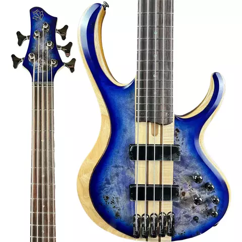 Contrabaixo 5 Cordas Ibanez BTB845 CBL Cerulean Blue Burst