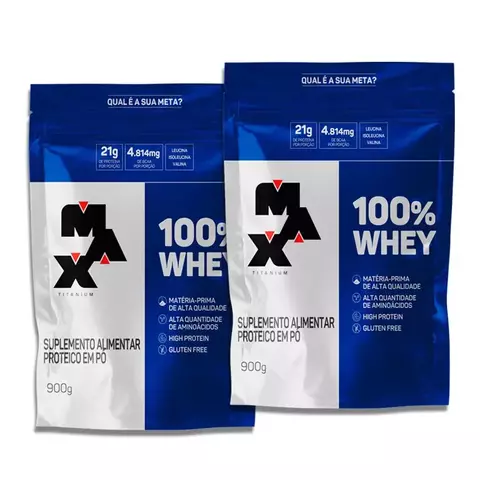 Pack 2x 100% Whey Refil 900G -