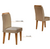 Conjunto Mesa Luna 180X90 6 CAD Athenas Rufato - loja online