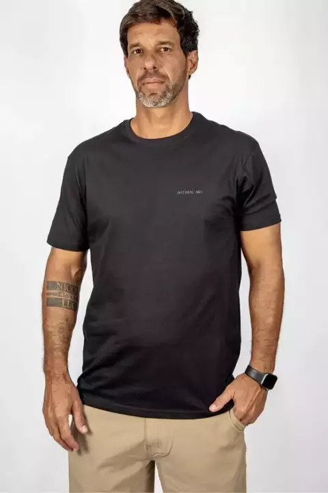 Camiseta Natural Art NA Flower Preta - comprar online
