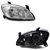 Farol GM Celta Prisma 2004 2005 206 2007 2008 2009 2010 2011 Cromado Lado Direito - comprar online