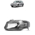 Farol Gol Parati Saveiro G4 2006 2007 2008 2009 2010 2011 2012 2013 2014 Mascara Cinza Lado Esquerdo