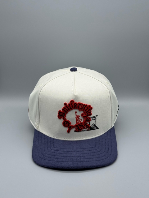 JC HATS - UNIVERSITY OF LIFE BEIGE/NAVY - comprar en línea