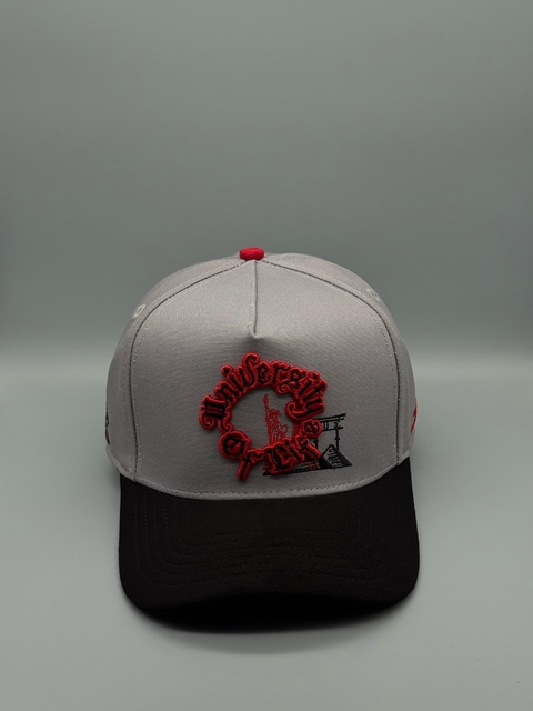 JC HATS - UNIVERSITY OF LIFE CURVED GRAY/BLACK - comprar en línea